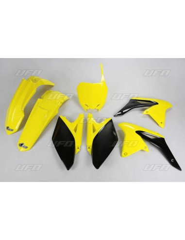 Kit plastic UFO Culoare OEM Galben/Negru Suzuki RM-Z250