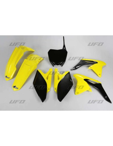 UFO Plastic Kit OEM Color Yellow/Black Suzuki RM-Z250