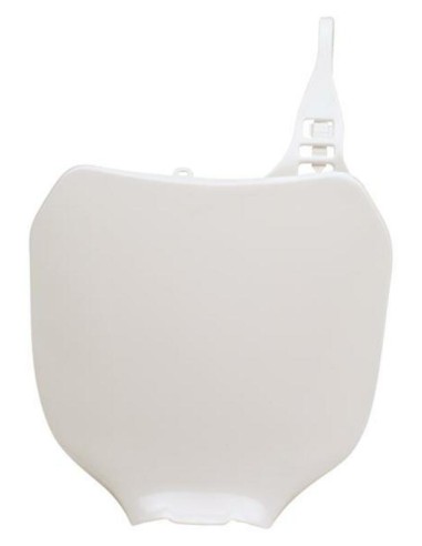 RACETECH Front Number Plate White Yamaha