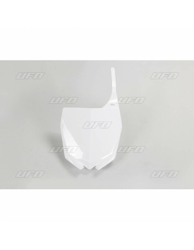 UFO Front Number Plate White Yamaha