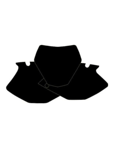 BLACKBIRD Plăcuță Autocolante Negru Yamaha YZF250