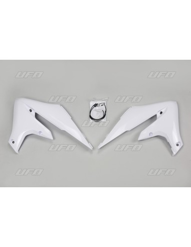 UFO Radiator Covers White Yamaha YZ450F