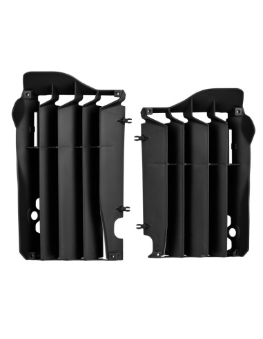 POLISPORT Radiator Louvers Black Honda CRF250R