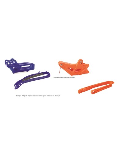 POLISPORT Chain Guide + Slider Kit Red Honda CRF