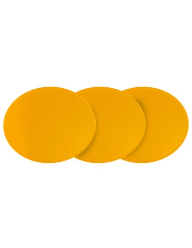 PRESTON PETTY Number Plate Oval Yellow - Pack of 3