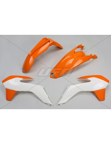 Kit plastic UFO Culoare OEM (15-16) Portocaliu/Alb KTM