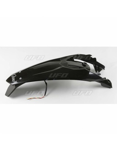 UFO Rear Fender + License Plate Holder /w Light Black KTM