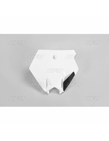 UFO Front Number Plate White KTM SX85