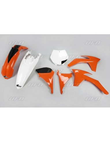 Kit UFO Plastic OEM Culoare Orange/Blanc KTM