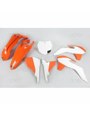 Kit plastic UFO Culoare OEM (2015) Portocaliu/Alb KTM