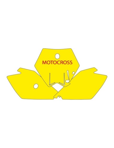 BLACKBIRD Plate Stickers Blue KTM SX85