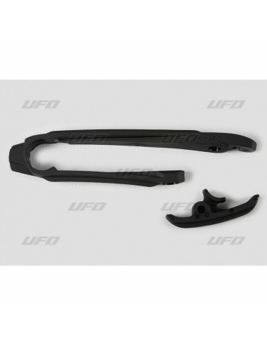 Glisor pentru lanț UFO + Kit piese glisante pentru lanț inferior Negru KTM