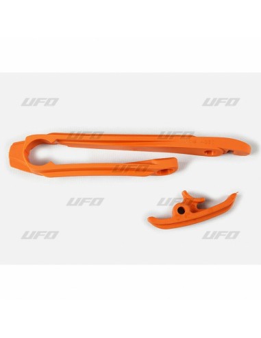 UFO Chain Slider + Lower Chain Sliding Piece Kit Orange KTM