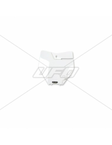 UFO Front Number Plate White KTM