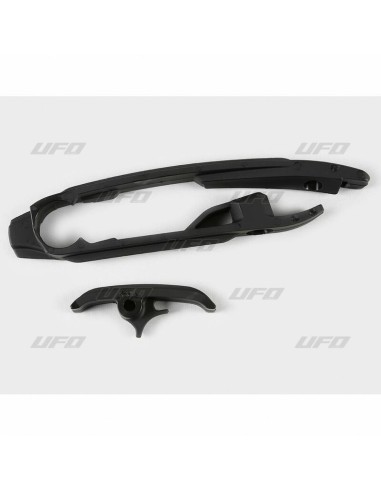 Glisor pentru lanț UFO + Kit piese glisante pentru lanț inferior Negru KTM