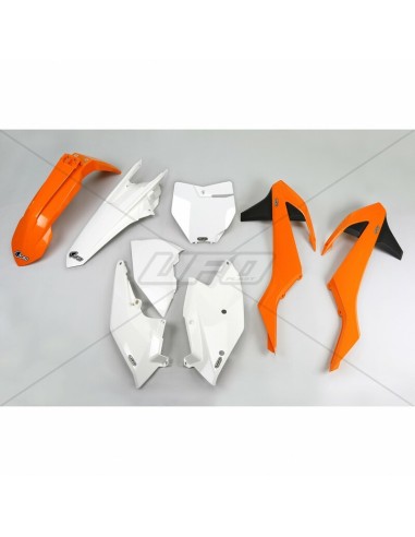 Kit plastic UFO Culoare OEM (2016) Portocaliu/Alb/Negru KTM