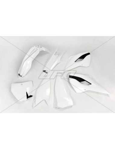 UFO Plastic Kit OEM Color (2014) White/Black Husqvarna