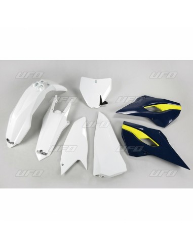 Kit plastic UFO Culoare OEM (2016) Alb/Albastru Husqvarna TC250