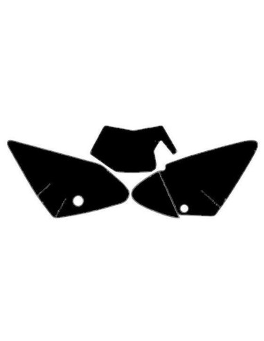 BLACKBIRD Plate Stickers Black Gas Gas