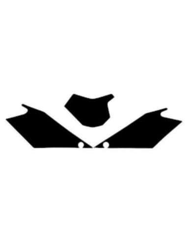 BLACKBIRD Plate Stickers Black Gas Gas EC