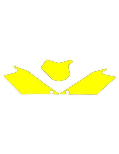 BLACKBIRD Plate Stickers Yellow Gas Gas