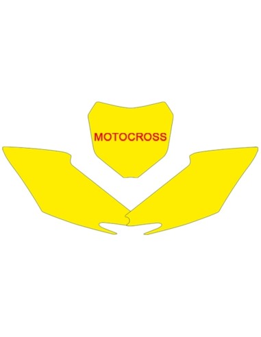BLACKBIRD Plate Stickers Blue Honda CRF250R/450R