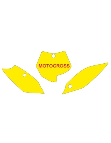 BLACKBIRD Plate Stickers White KTM SX85