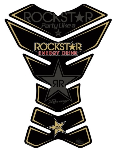 MOTOGRAFIX Tank Pad 3 buc Rockstar Energy Black