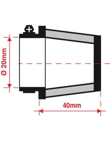 Filtru de aerisire de ulei BMC Ø20mm - FBSA20-40