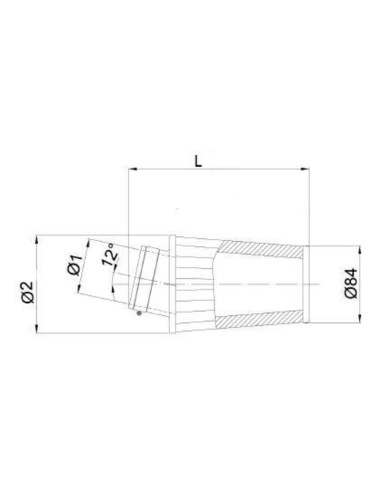 Filtru de aer BMC Conic Ø65mm - FBSA65-128