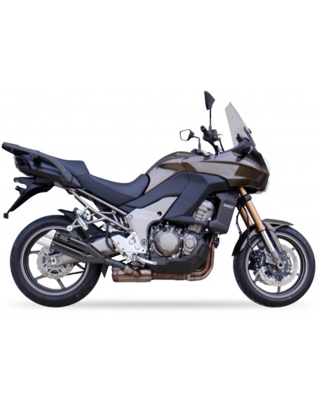IXIL Dual Hyperlow L3XB Silencer Stainless Steel Black / Aluminium - Kawasaki Versys 1000 - XK7384XB