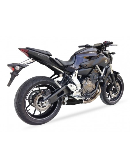 IXIL Hyperlow Full Exhaust System Stainless Steel Black / Aluminium Polished - Yamaha MT-07 - XY9362XB