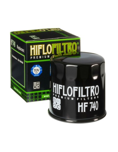 Filtru de ulei HIFLOFILTRO - HF740 Yamaha Negru