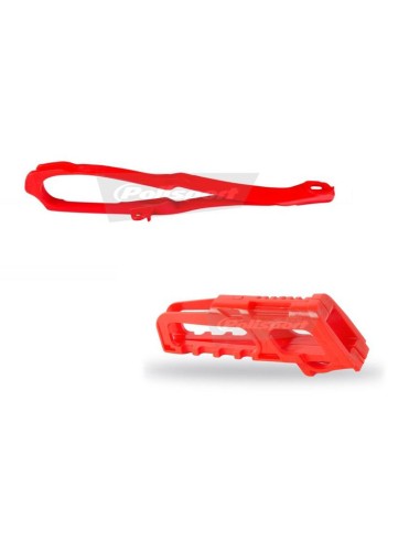 POLISPORT Chain Guide + Slider Kit Red Honda