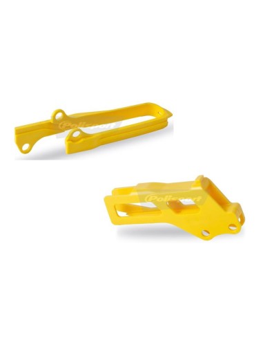 POLISPORT Chain Guide + Slider Kit Yellow Suzuki