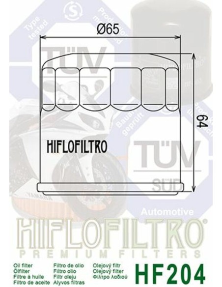 HIFLOFILTRO Oil Filter - HF204
