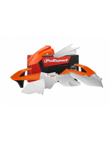 Kit plastic POLISPORT Culoare OEM (2016) Portocaliu/Alb/Negru KTM