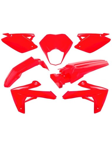 O PARTS Plastic Kit O PARTS Gloss Red - Rieju MRT/MRT Pro 50 (09-21)