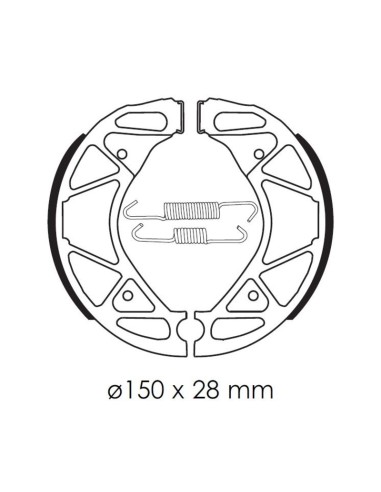 TECNIUM Scooter Organic Brake Shoes - BA209