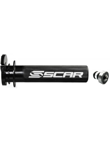 SCAR Aluminium Throttle Tube + Bearing Black - Husqvarna / GAS GAS