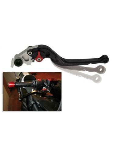 BIHR Right Foldable Lever Anodized Aluminium Black