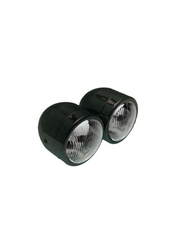 BIHR Twin Headlight Universal Ø90mm Black