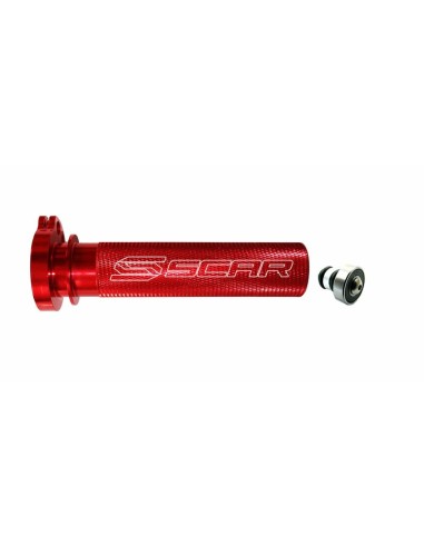 SCAR Throttle Tube Aluminium + Bearing Red