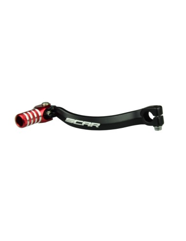 SCAR Shift Lever Matte Black/Red Endpiece