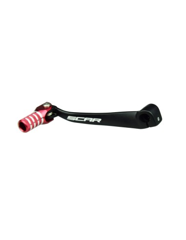 SCAR Maneta schimbator negru mat/rosu Capat Honda CRF150R