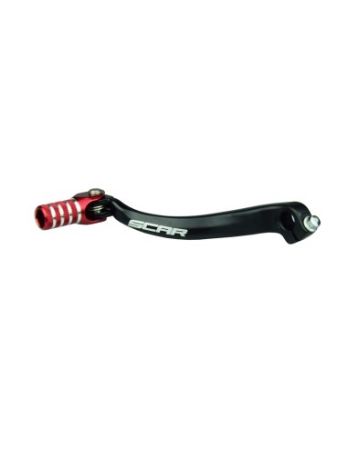 SCAR Shift Lever Matte Black/Red Endpiece