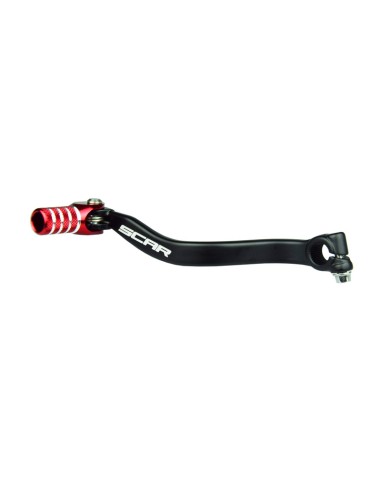 SCAR Shift Lever Matte Black/Red Endpiece