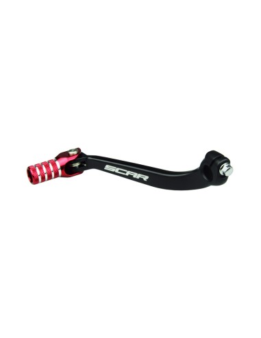 SCAR Shift Lever Matte Black/Red Endpiece