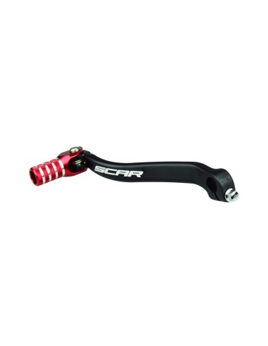 SCAR Shift Lever Matte Black/Red Endpiece