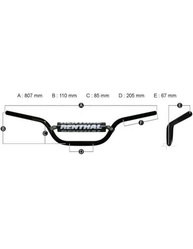 RENTHAL MX/Enduro 7/8" 746 Jimmy...